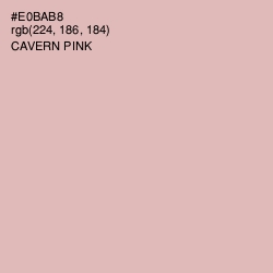#E0BAB8 - Cavern Pink Color Image